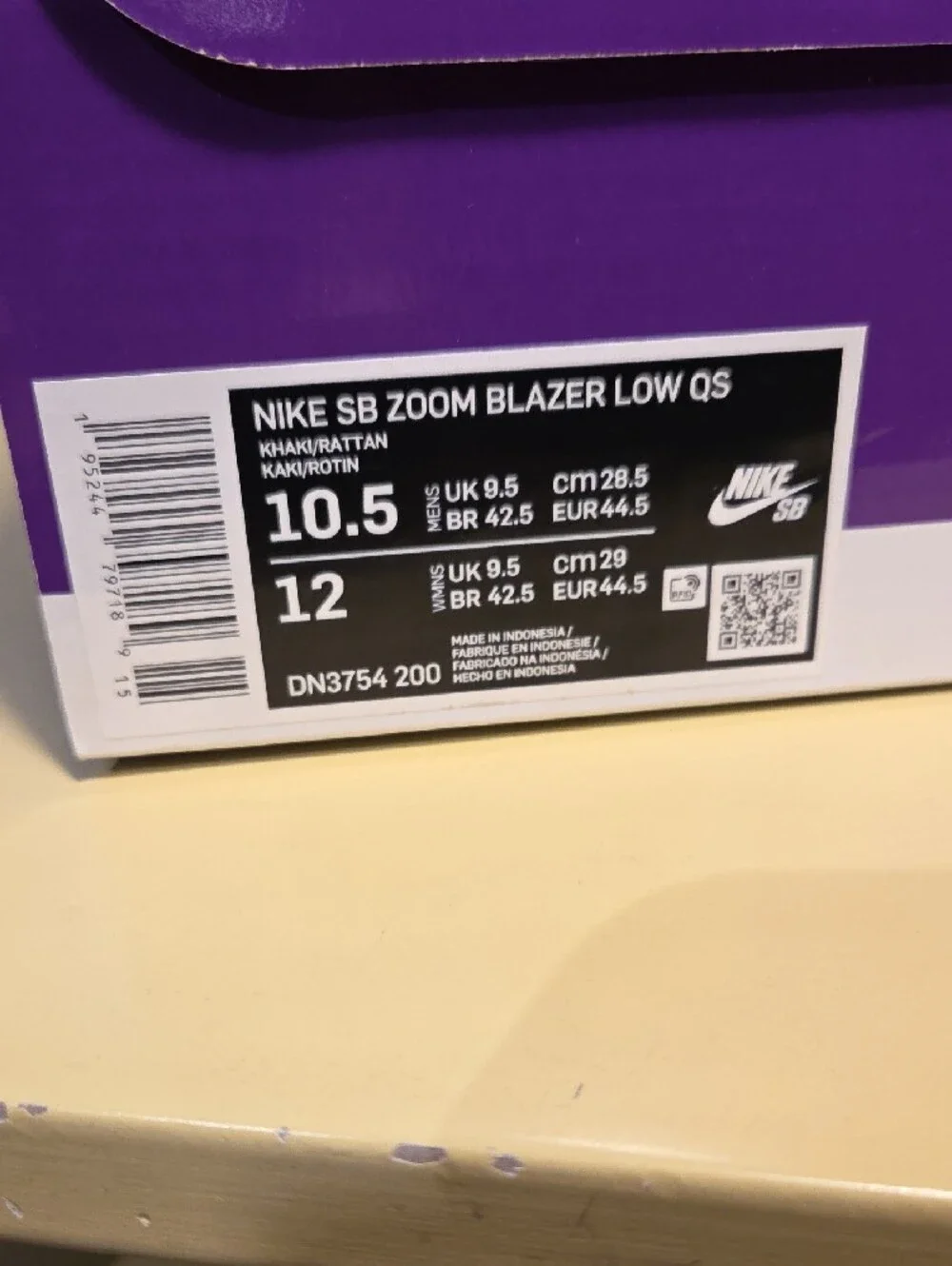 Nike SB Zoom Blazer Low QS 'FPAR' Size 10.5